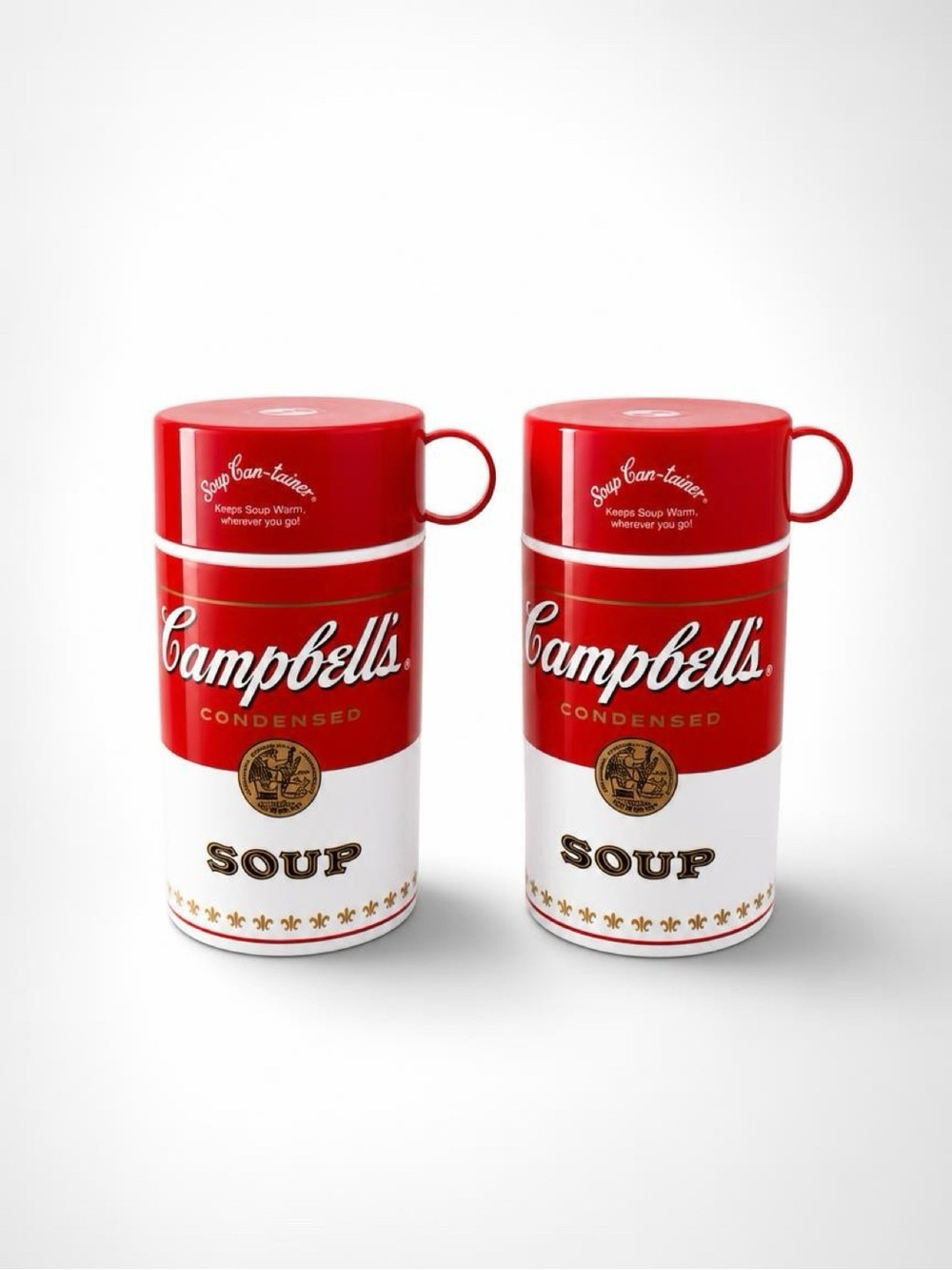 CAMPBELL SOUP CANTAINER INSULATED HOT FOOD THERMAL THERMOS CONTAINER RETRO LUNCH